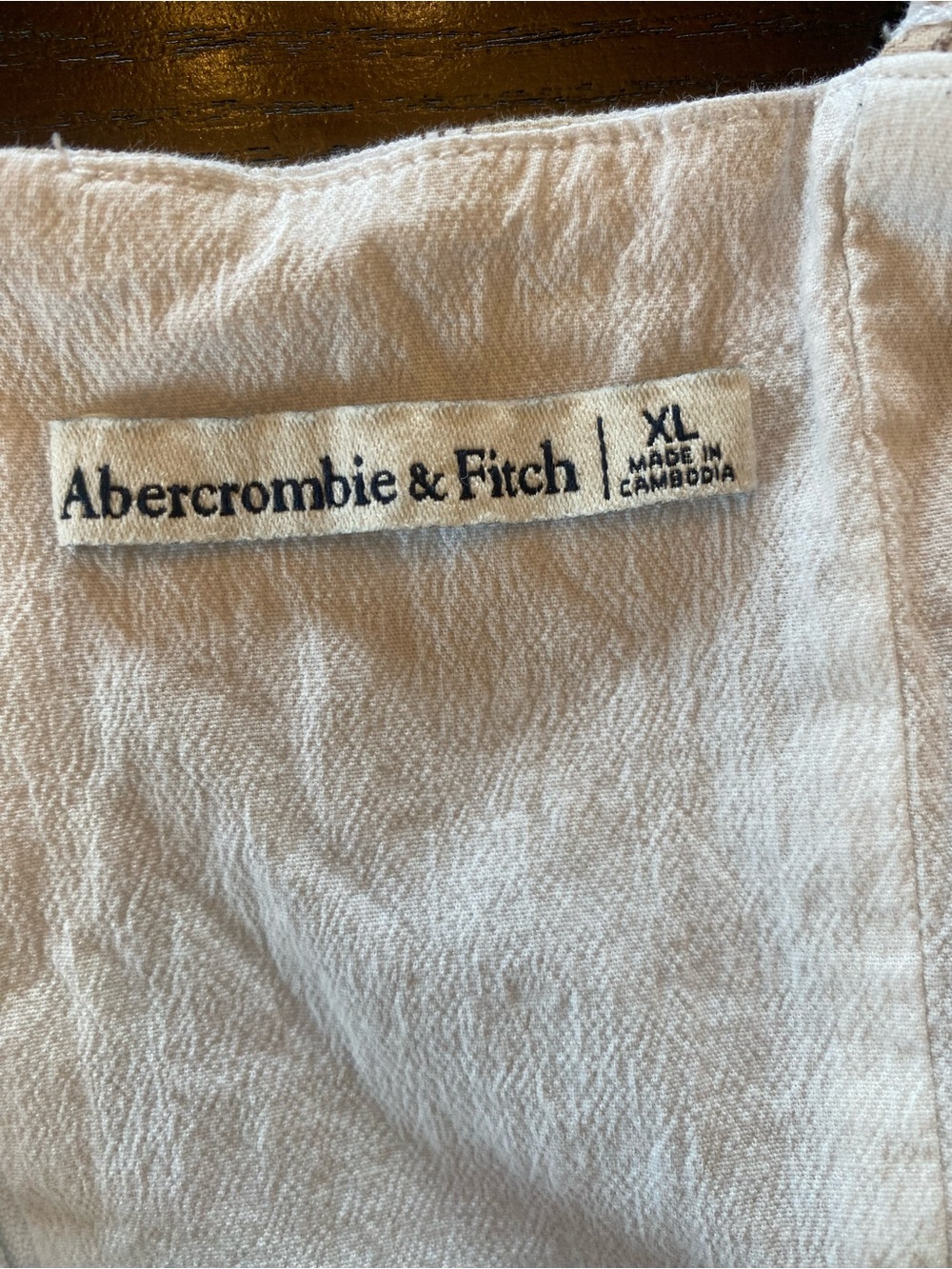Abercrombie & Fitch The Mila Stretch Midi Dress w/ Tropical Light Brown Pattern - Picture 6 of 11